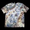 XL blue and brown geode tie-dye t-shirt