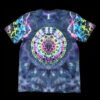 XL blacked out rainbow mandala tie-dye t-shirt