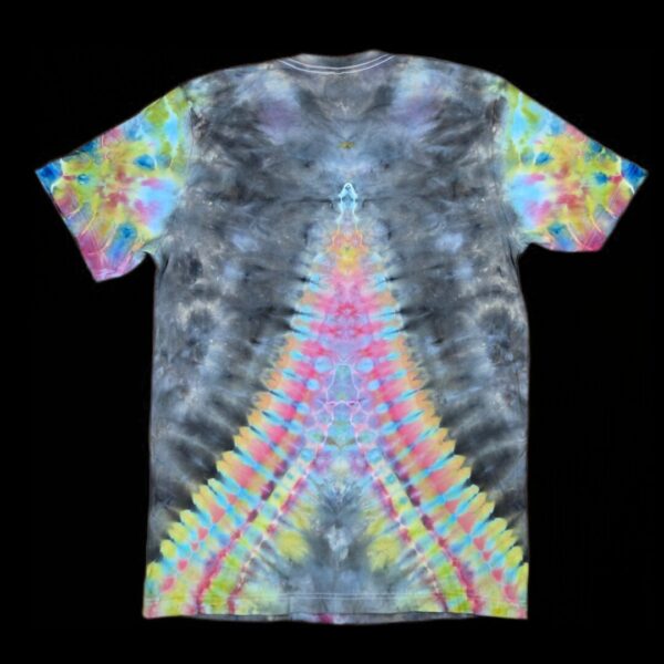 photostudio_1766600915505 L blacked out rainbow mandala tie-dye t-shirt