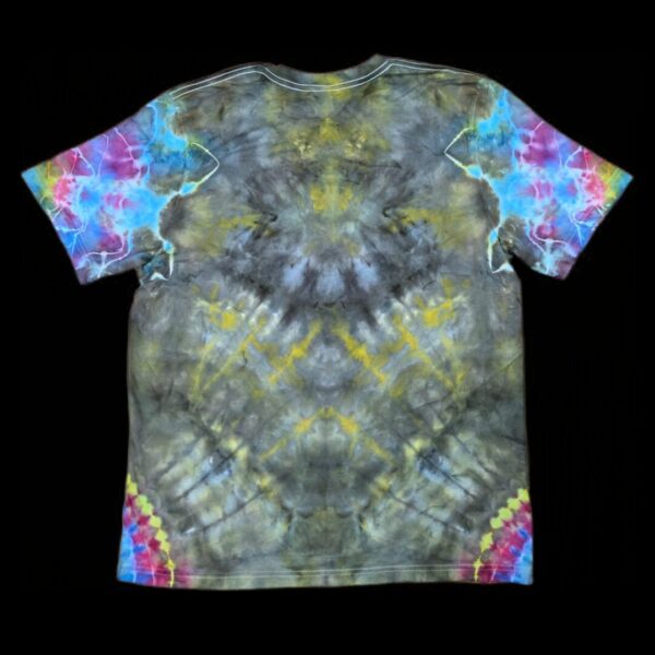photostudio_1766600981185 XL diamond rainbow mandala tie-dye t-shirt
