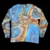 L blue geode tie-dye long sleeve t-shirt
