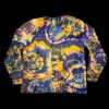 2XL orange geode tie-dye long sleeve t-shirt
