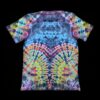 L blacked out rainbow mandala tie-dye t-shirt