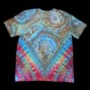 XL geode with rainbow tie-dye t-shirt