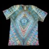 L diamond mandala tie-dye t-shirt