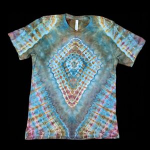 L diamond mandala tie-dye t-shirt