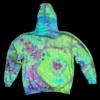 XL green geode tie-dye hoodie