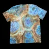 XL blue geode tie-dye t-shirt