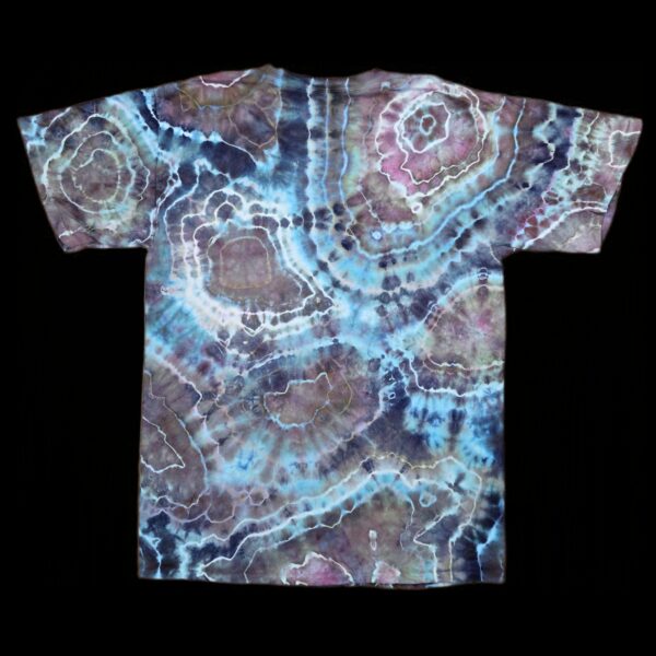 Large dark geode tie-dye t-shirt
