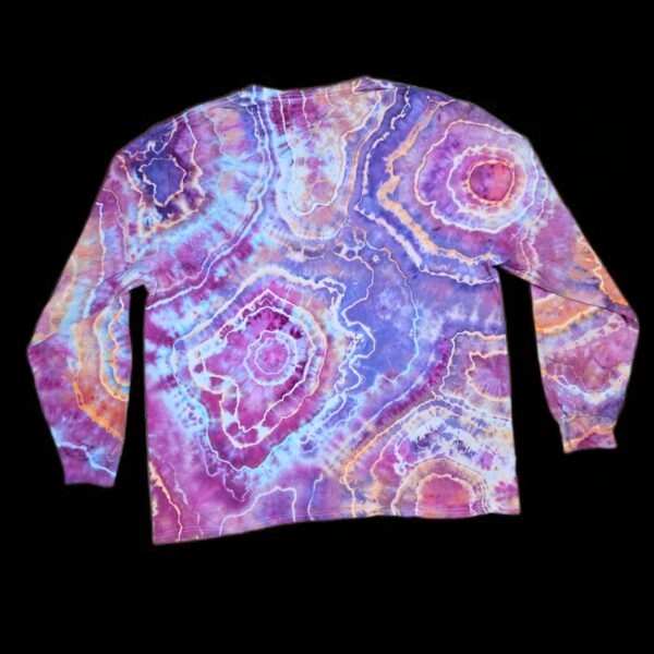 photostudio_1769871175511 2XL pink geode long-sleeve tie-dye t-shirt