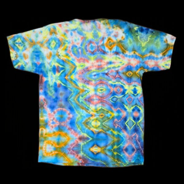 photostudio_1770245580828 XL neon glitch tie dye tshirt