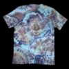 L blue geode tie dye v-neck