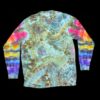 Large geode w rainbow sleeves long-sleeve tie dye