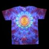 Large mandala wonky tie-dye t-shirt
